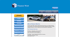 Desktop Screenshot of financewest.ca